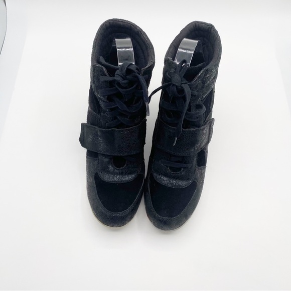 Big Buddha Wedge Strappy Shoes Black Bootie Like Size 10M - Picture 7 of 12